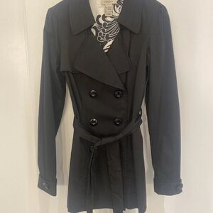 Vertigo Paris Black Double Breasted Trench Coat
